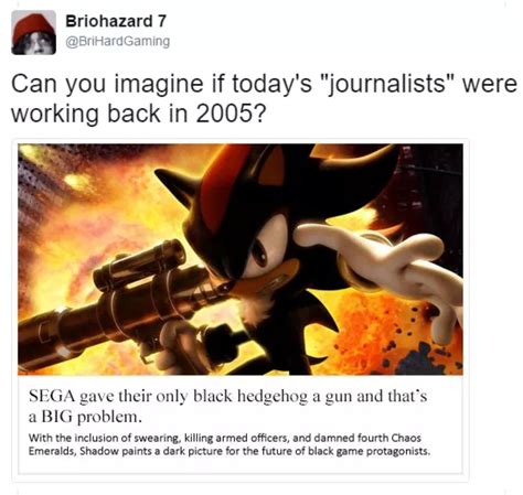 If modern journalists reviewed Shadow The Hedgehog | Sonic the Hedgehog ...