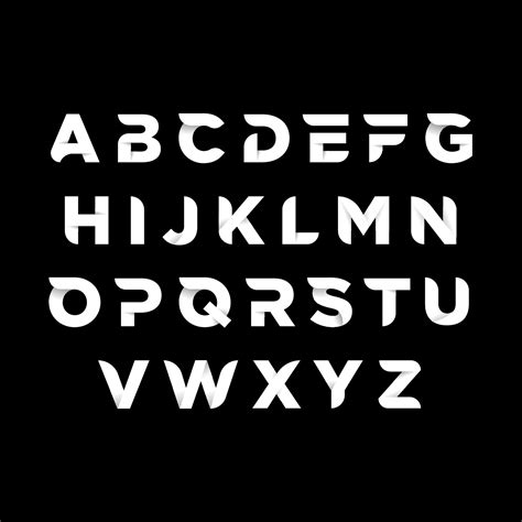 Modern Fonts Alphabet