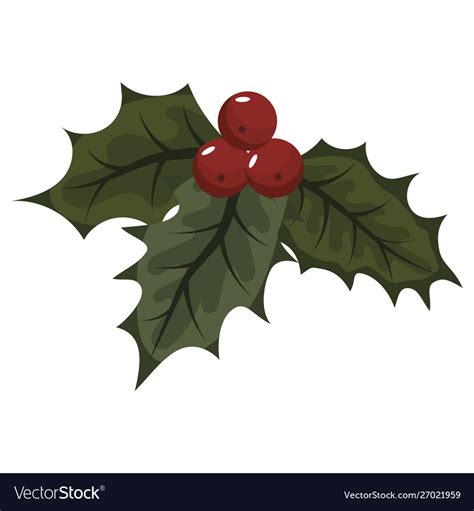 Flower poinsettia cartoon christmas Royalty Free Vector