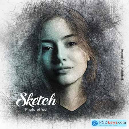Hand drawing effect photo template » Free Download Photoshop Vector Stock image Via Torrent ...