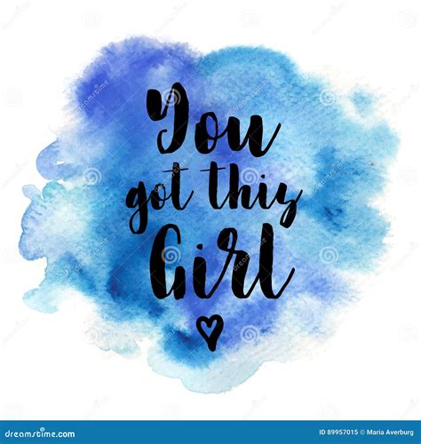 Quote You Got this Girl. Vector Illustration Stock Vector ...