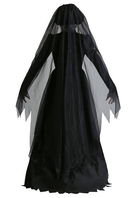 Women's Lady in Black Ghost Costume