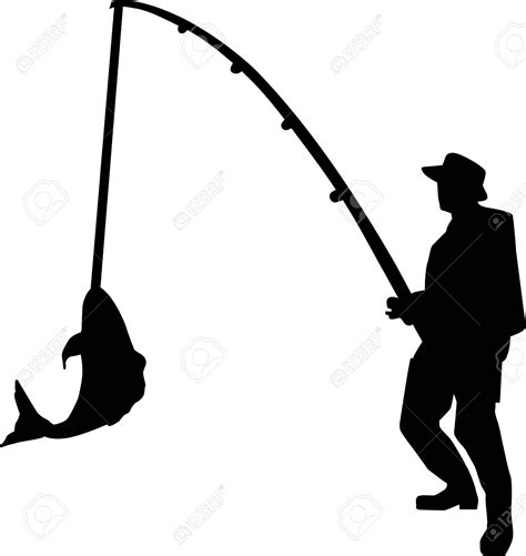 Fisherman Clipart Black And White | Free download on ClipArtMag