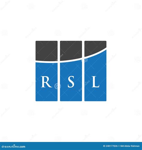 RSL Letter Logo Design on WHITE Background. RSL Creative Initials ...