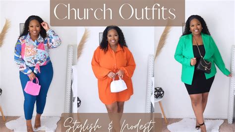 10 MODEST STYLISH CHURCH OUTFITS | CASUAL CHURCH OUTFITS - YouTube