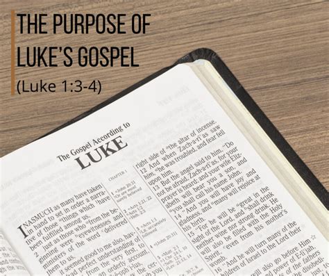 The Purpose of Luke’s Gospel (Luke 1:3-4) – Grace Evangelical Society