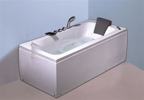 6 Big Water Jets Bubble Bath Jetted Tub , Heated Whirlpool Tub With SS Frame