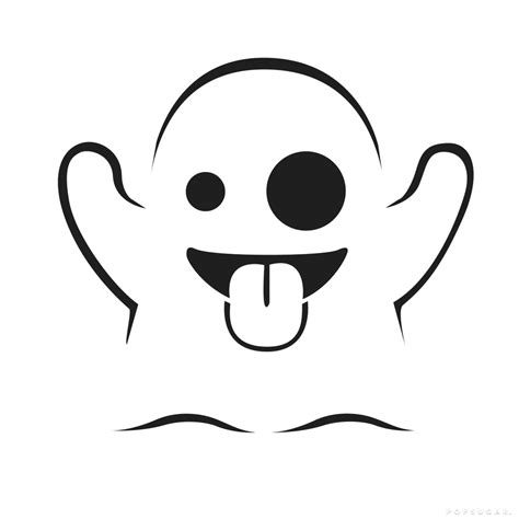 Ghost | 11 Free Emoji Pumpkin Carving Templates | POPSUGAR Tech Photo 7