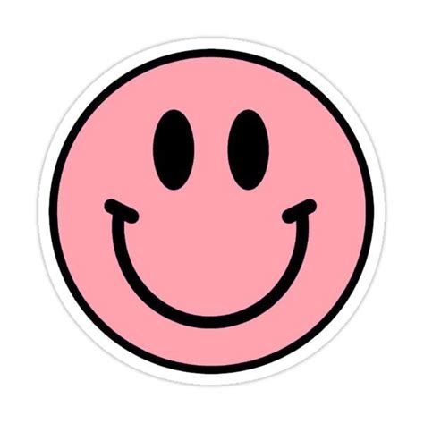 pink smiley face Sticker by camillehudson in 2021 | Face stickers, Preppy stickers, Happy stickers