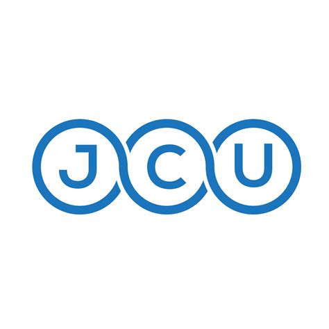 JCU letter logo design on white background. JCU creative initials letter logo concept. JCU ...