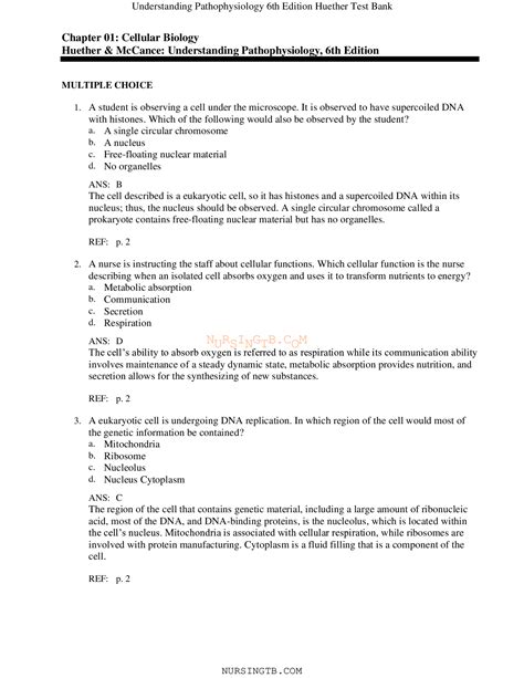 Sue E. Huether, Kathryn L. McCance - Test Bank for Understanding ...