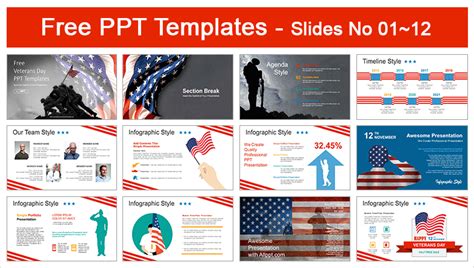 Happy Veterans Day PowerPoint Templates - Powerpoint and google slides ...