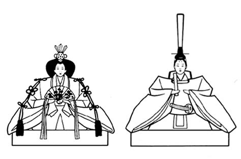 Hina doll coloring pages | Coloring pages girls, Girls day japan, Hina ...