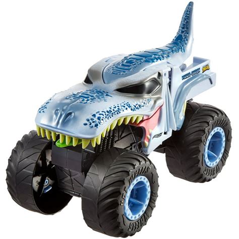 Hot Wheels Monster Trucks 1:24 Scale Mega-Wrex Vehicle - Walmart.com ...