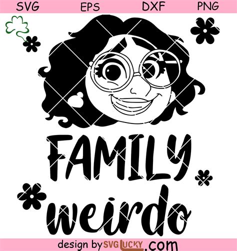 Maribel Family Weirdo Svg, Encanto Maribel Svg, Maribel Ears Svg - SVG ...