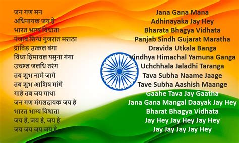 🏆 Jana Gana Mana Lyrics (National Anthem, Rashtriya Gaan) - Wiki In Hindi