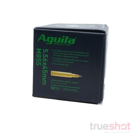 Aguila 5.56x45mm M855 - 62 Grain FMJ - High-Quality Ammunition