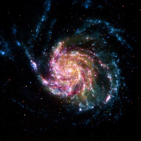 Jean-Baptiste Faure: Spiral Galaxy M101 in a beautiful composite image!