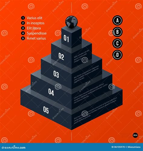 Corporate Pyramid Chart Template Stock Vector - Illustration of corporate, hierarchy: 86105970