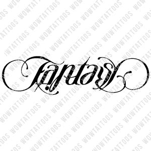 Asymmetrical Ambigrams – Page 3 – Wow Tattoos Tattoo Lettering Fonts ...