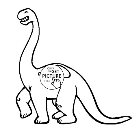 Easy Dinosaur Coloring Pages - Coloring Home