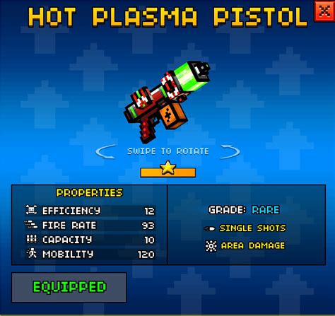 Hot Plasma Pistol | Pixel Gun Wiki | FANDOM powered by Wikia