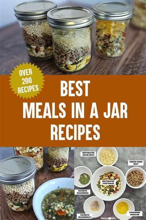 210+ Best Meals in a Jar Recipes for Dehydrated Foods | Meals in a jar, Freeze drying food ...