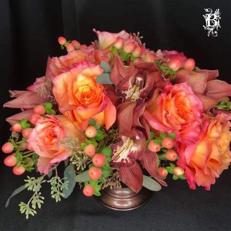 Shades of Pink Centerpiece with Roses | Bedford Village Flower Shoppe