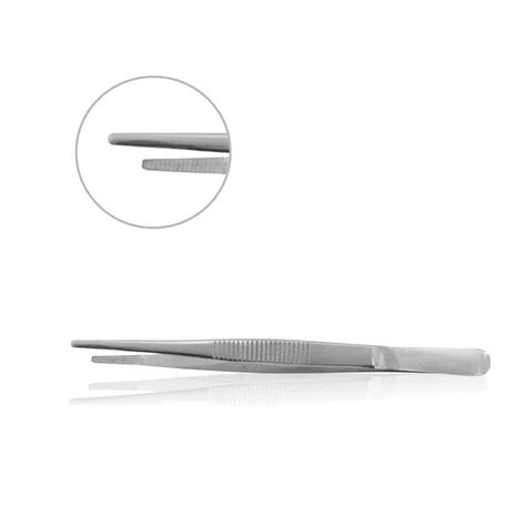 General Dissection Forceps - Serrated Tips 4-1/2" - AB001