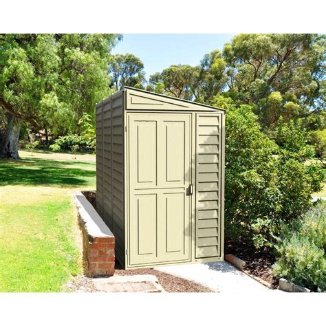 SideMate 4 ft. W x 8 ft. D Plastic Lean-To Storage Shed in 2020 | Storage shed, Outdoor storage ...