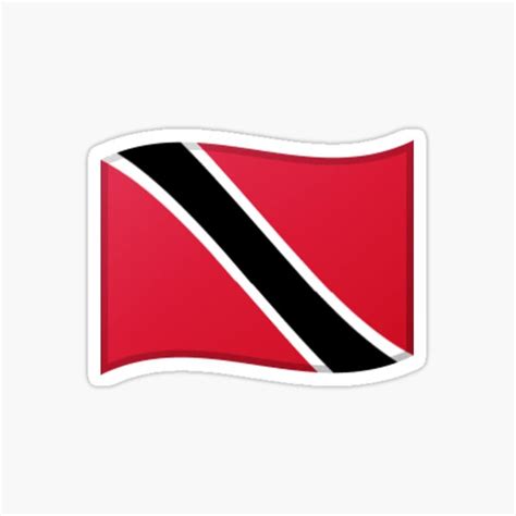 " Trinidad and Tobago flag emoji" Sticker for Sale by Stickypegatinas ...