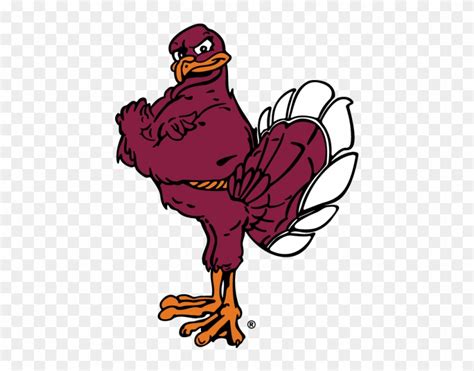 Hokiebird In Color With Registered Trademark Symbol - Virginia Tech Hokie Logo, HD Png Download ...