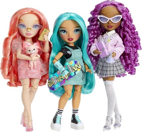 Rainbow High New Friends dolls 2023 Pinkly Paige, Lilac Lane, Blu Brooks - YouLoveIt.com