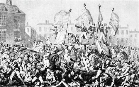 Peterloo Massacre, 1819 Painting by Granger