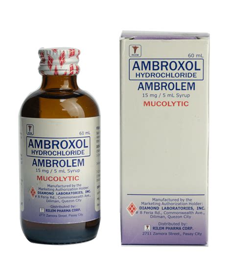 Ambroxol 15mg/5mL Syrup - Diamond Laboratories, Inc.