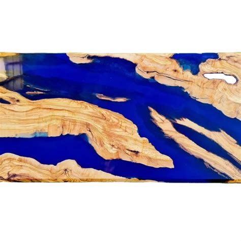 EPOXY TABLE, WOOD Dining Table, Epoxy Resin River Table, Blue Epoxy Table Tops $713.29 - PicClick