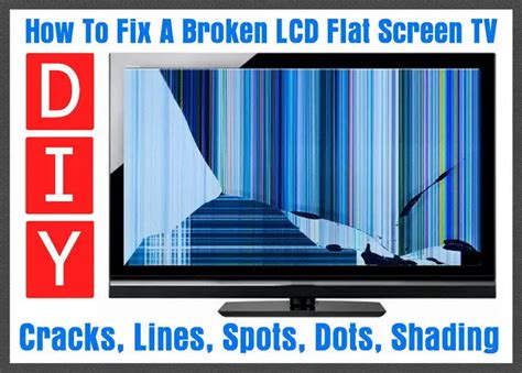 How To Fix A Broken Flat Screen LCD LED TV With Lines or Cracks ...