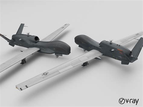 RQ-4B Global Hawk 3in1 3D model - TurboSquid 1930555