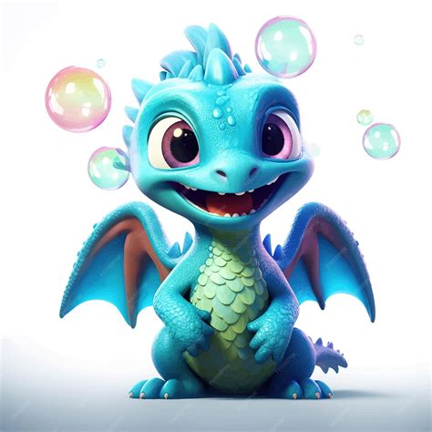 Premium Vector | A blue dragon with blue wings and wings is sitting on ...