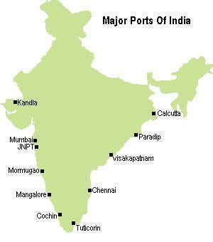 indian sea ports biggest map largest transport 99% full details