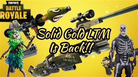 Fortnite:LTM Solid Gold Is Back Open Lobby|New Item Shop|Chill Vibez ...