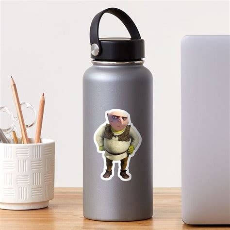 "shrek gru mashup design" Sticker for Sale by Angela27 | Redbubble