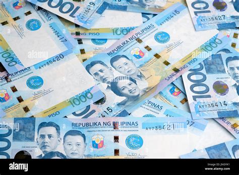 Philippines pesos in thousand value of bank notes Stock Photo - Alamy