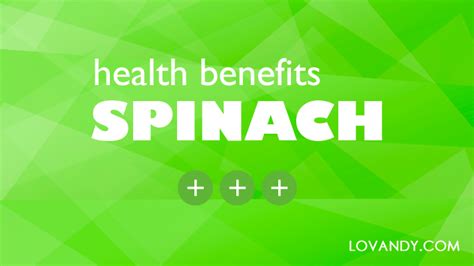 10+ Benefits of Spinach for Your Health and Beauty