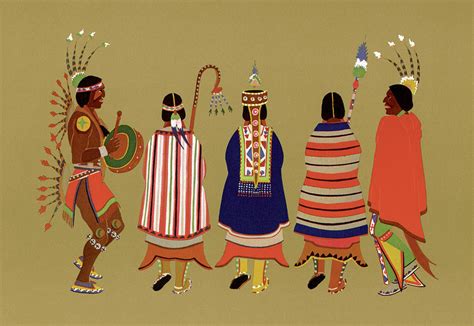 Kiowa Dance Painting by Kiowa - Fine Art America