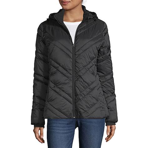 Xersion Water Resistant Lightweight Puffer Jacket - JCPenney | Jackets, Leather jackets women ...