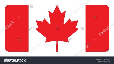 Flag Canada Canadian National Symbol Official 库存矢量图（免版税）2177280815 ...