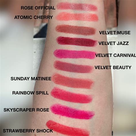 Lisa Eldridge lipstick swatches : swatchitforme