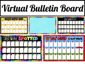 Virtual Bulletin Boards by Lilach Cary | TPT