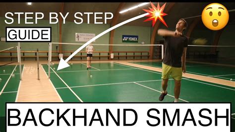 BADMINTON TECHNIQUE #58 - BACKHAND SMASH , BASIC TUTORIAL | Yonex ...